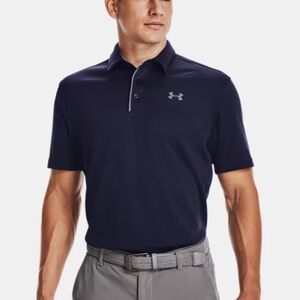Under Armour Men's Navy/Gray Polo Shirt Large